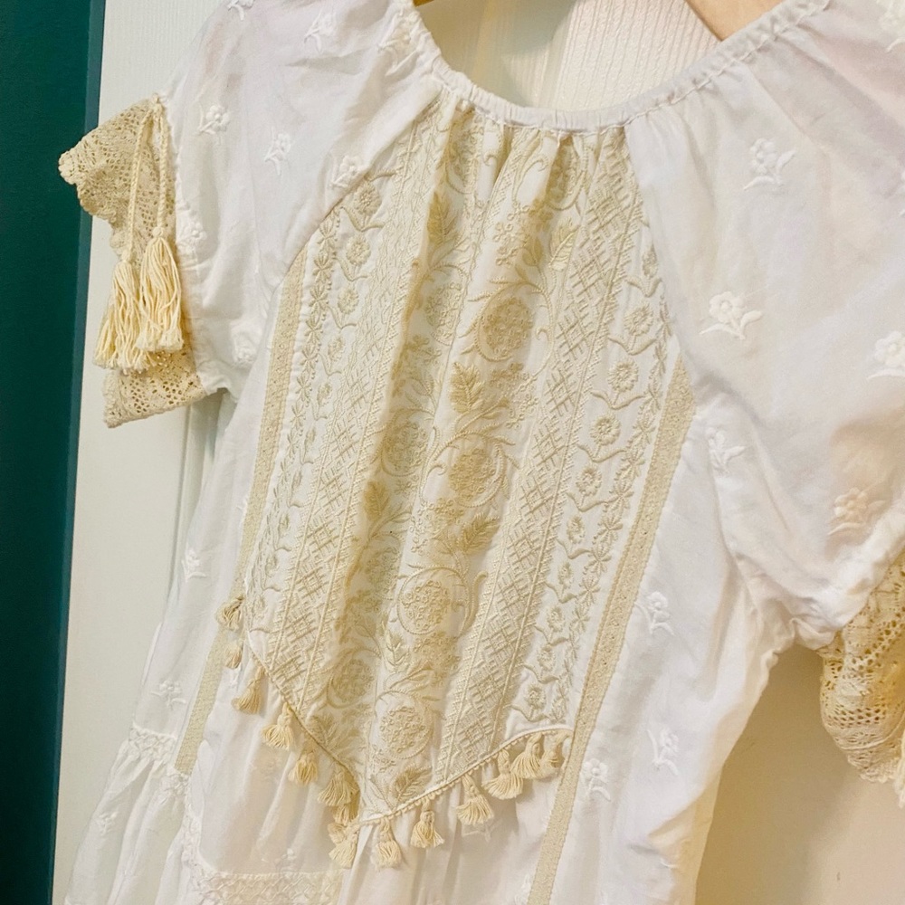 NWT Spell & the Gypsy Collective White/Cream Cassidy Mini Dress - Picture 9 of 17